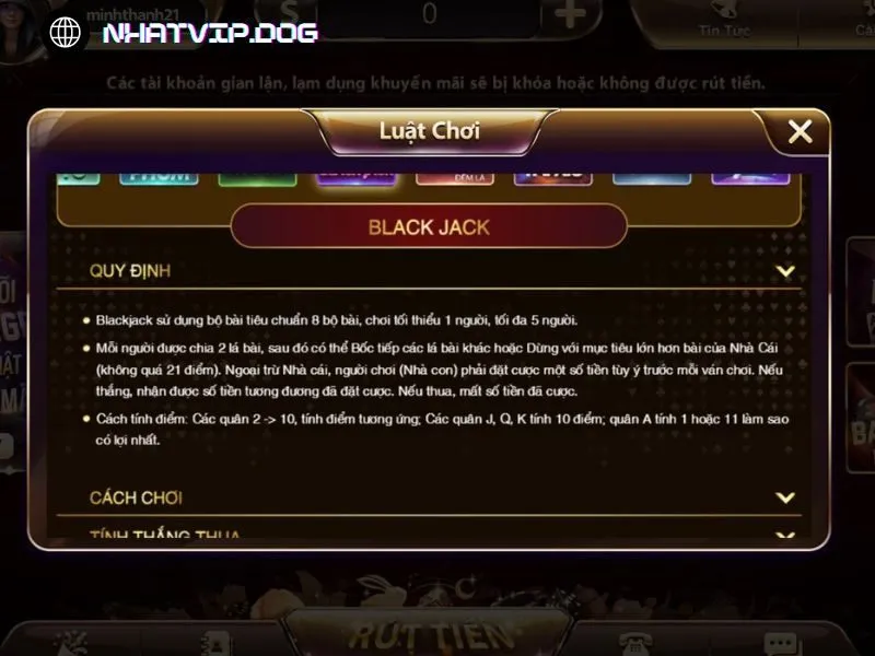 Thế giới game bài hay tại Nhatvip